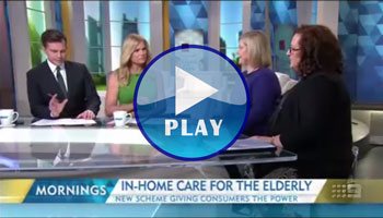 Kate on channel 9's Mornings show speaking about Consumer Directed Care