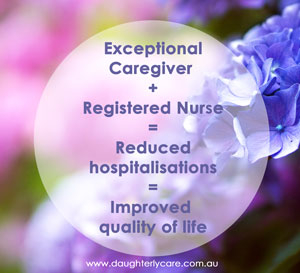 exceptional home care nurse equals a improved quality of life