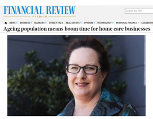 Australian Financial Review with Kylie Lambert about Aged Care