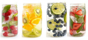Dehydration in elders fruit infused water