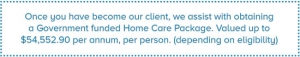 in-home care package live-in carer private nursing mosman cancer
