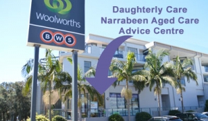Daughterly Care Narrabeen Aged Care Advice Centre next to Woolworths