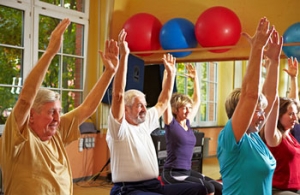 lewy body dementia participating in light exercise